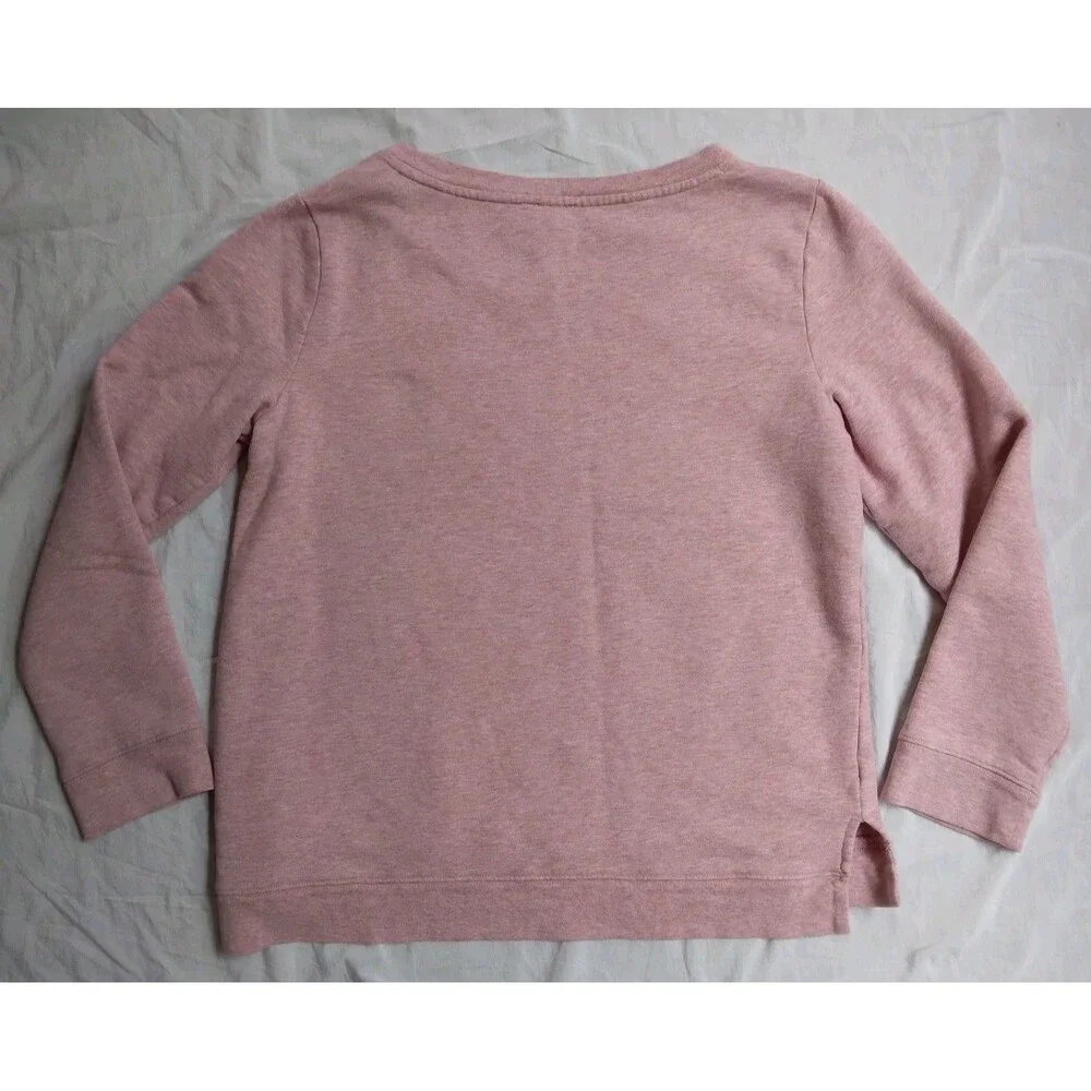 Talbots Pink Snowflake Sweatshirt Cozy Cabincore Ski Lodge Women's Size M - Picture 8 of 10
